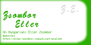 zsombor eller business card